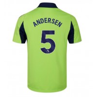 Camisa de Futebol Fulham Joachim Andersen #5 Equipamento Secundário 2025-26 Manga Curta